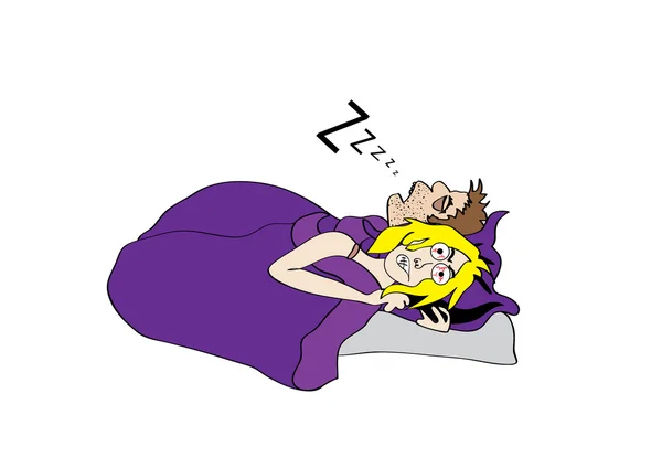 นอนกรน — ภาพเวกเตอร์สต็อก