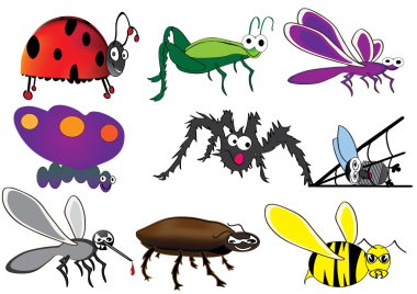 Funny Bugs clipart