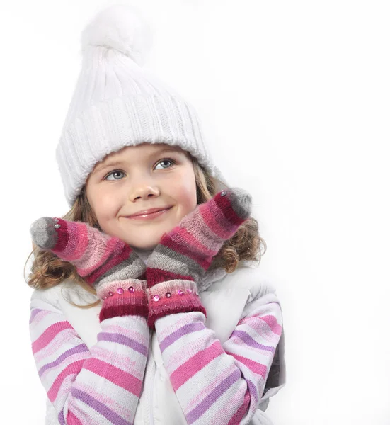 Flicka i vinterkläder — Stockfoto