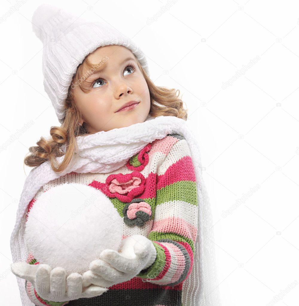 Girl in winter clothes — Stock Photo © dedukh 4466708