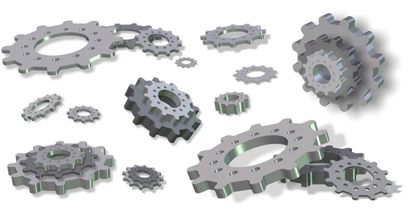 3D gears — Stock Photo, Image