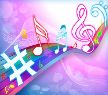 MUSICAL BACKGROUND clipart