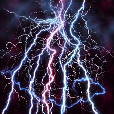 BACKGROUND WITH LIGHTNING clipart