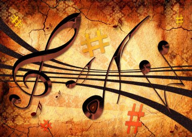 MUSICAL BACKGROUND clipart