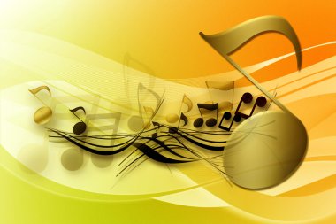 MUSICAL BACKGROUND clipart