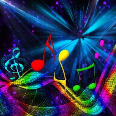 MUSICAL BACKGROUND clipart