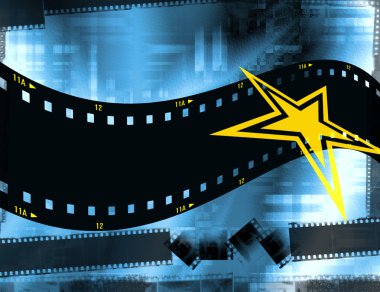 BACKGROUND WITH FILM clipart