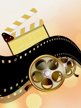BACKGROUND WITH FILM clipart