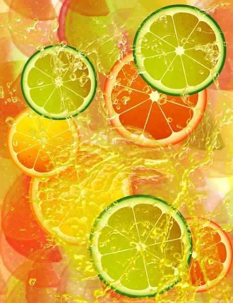 柑橘類と背景 — ストック写真