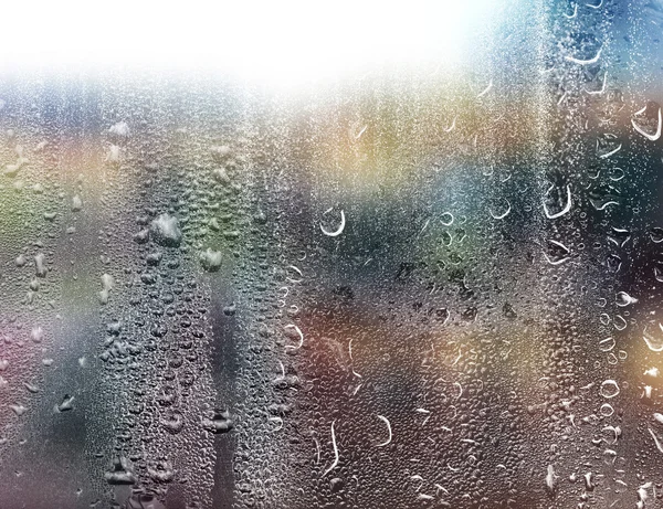 WATER DROPS ON GLASS — Stock Photo, Image