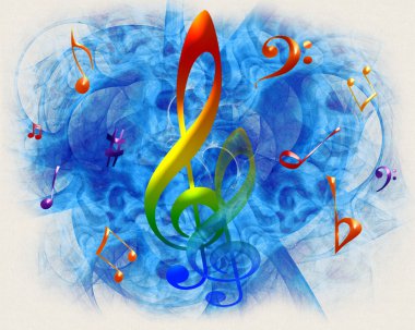 MUSICAL BACKGROUND clipart