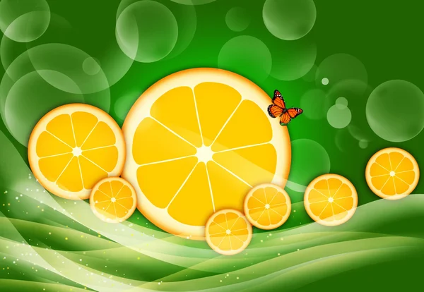 Achtergrond met citrus — Stockfoto