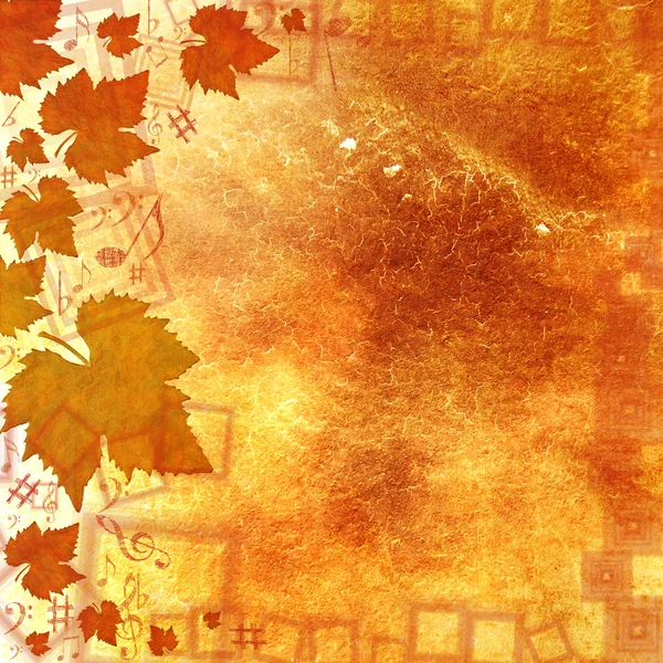 秋天的音乐背景 — 图库照片