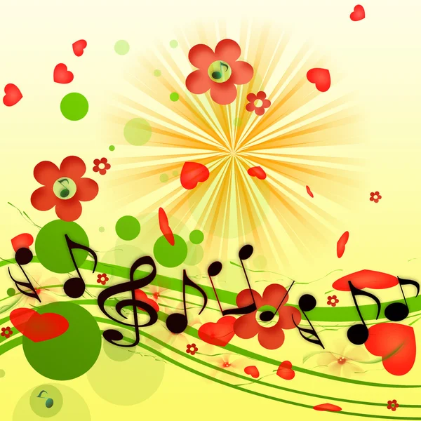 Romantic Musical Background — Stock Photo, Image