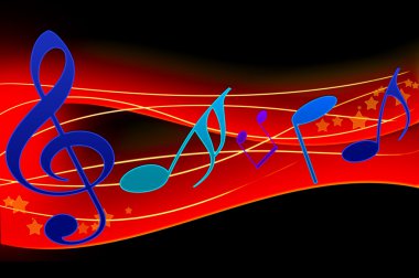 MUSICAL BACKGROUND clipart