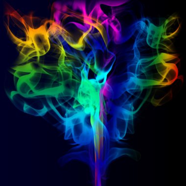 COLORFUL SMOKE clipart