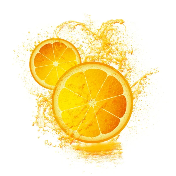 Кусок лимона, изолированный на белом — стоковое фото