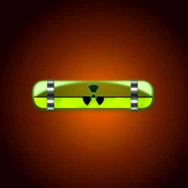 RADIOACTIVE BUTTON clipart