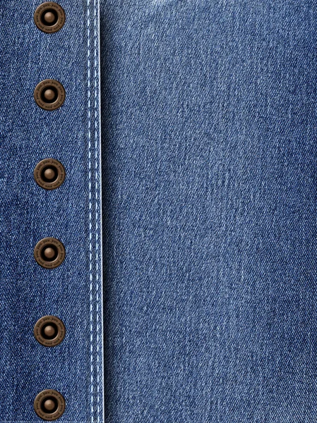 Jeans textur med nitar — Stockfoto