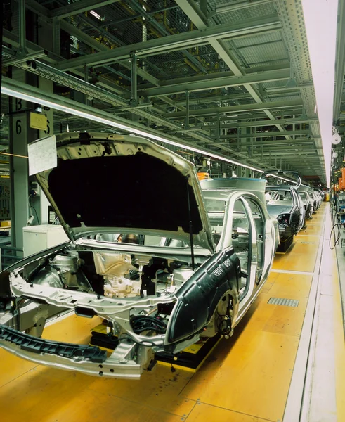 Auto productielijn — Stockfoto