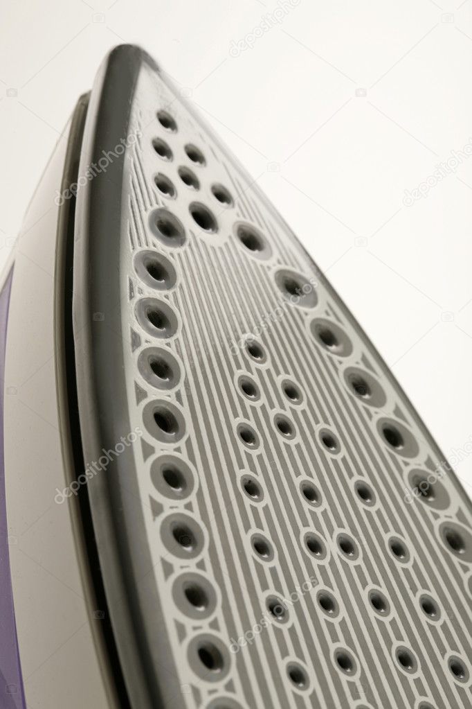Close up of a steam iron