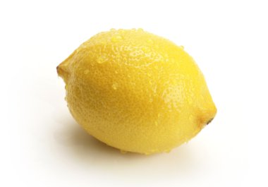 beyaz üzerine limon