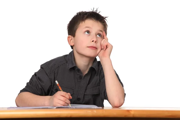Young boy learning Royalty Free Stock Photos