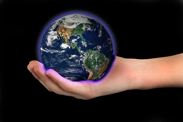 World in hand — Stock Photo, Image