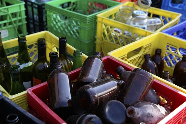 stock image Recycle glass bottles