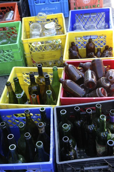 stock image Recycle glass bottles