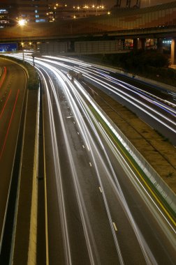 hong kong şehir merkezinde trafik