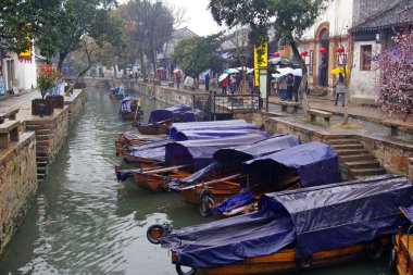 Water village in Tongli, China clipart