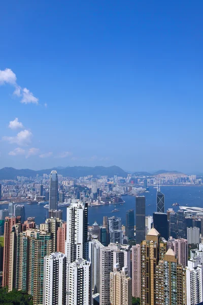 Hong Kong vue depuis le sommet — Photo