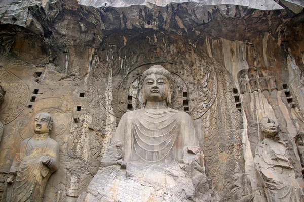 Grotte di Longmen, Luoyang — Foto Stock
