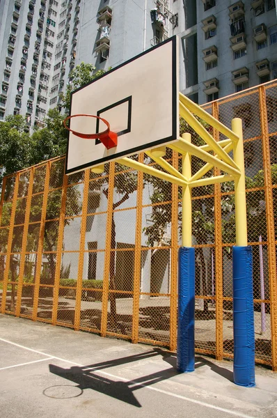 Terrain de basket en vue abstraite — Photo