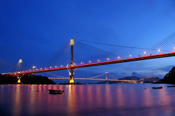 Ting kau bridge w hong Kongu — Zdjęcie stockowe