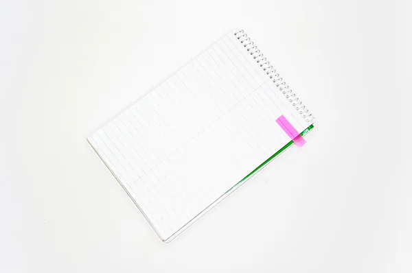 Notebook with memo — Stock Photo, Image