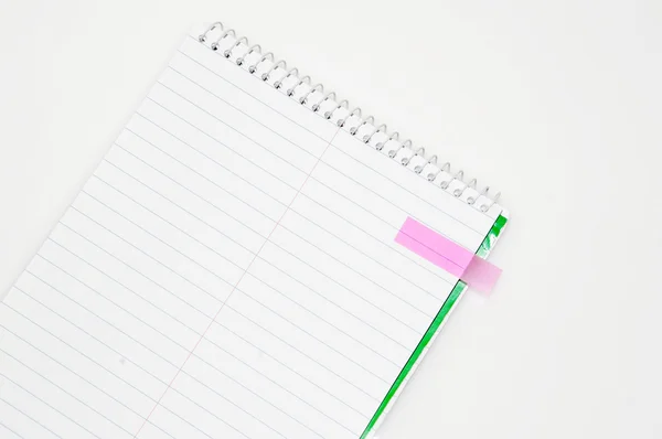 Notebook z faktury korygującej — Zdjęcie stockowe