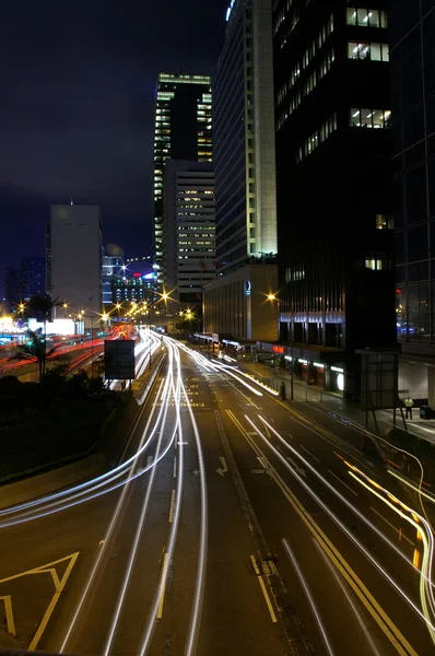 Trafik i centrum av hong kong — Stockfoto