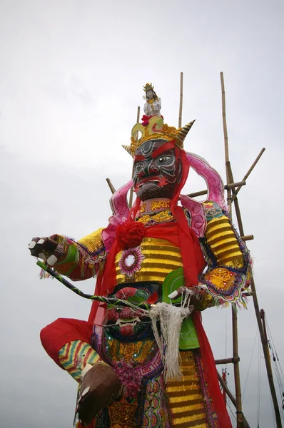 Deus para adorar em Cheung Chau Bun Festival — Fotografia de Stock
