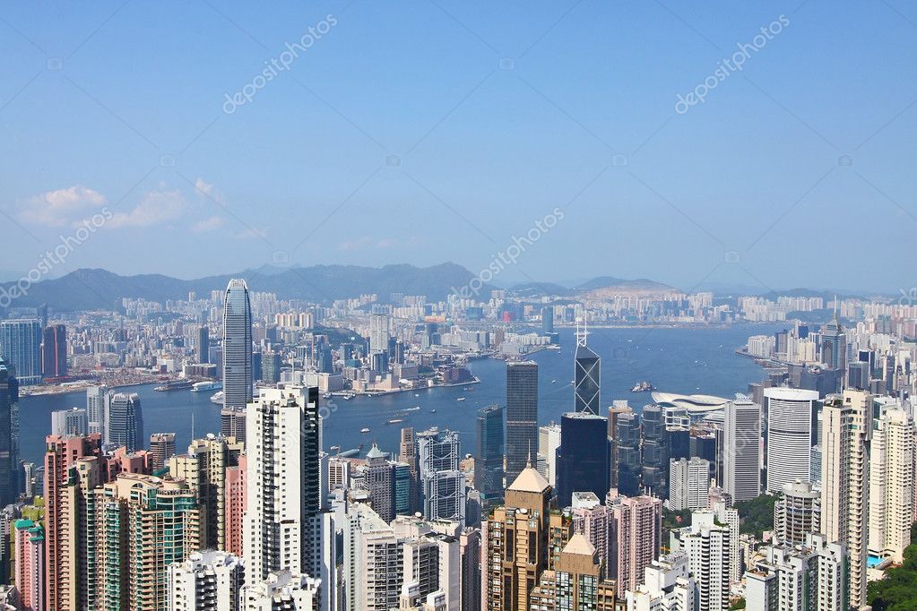 Hong Kong downtown Stock Photo by ©kawing921 4490331