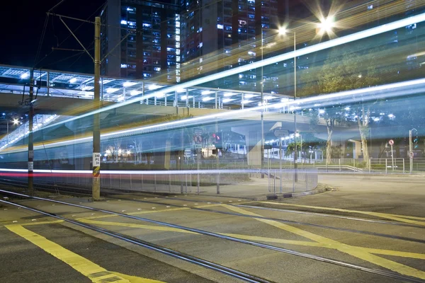 Tráfico en el centro de Hong Kong — Foto de Stock