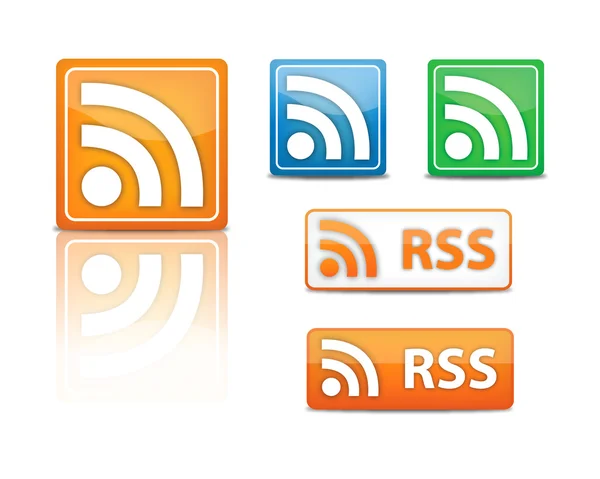 Rss feed icons — Stock Vector