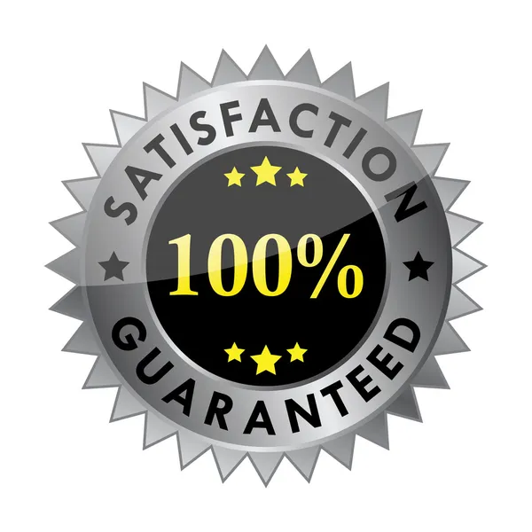 Étiquette garantie de satisfaction à 100 % (vecteur ) — Image vectorielle