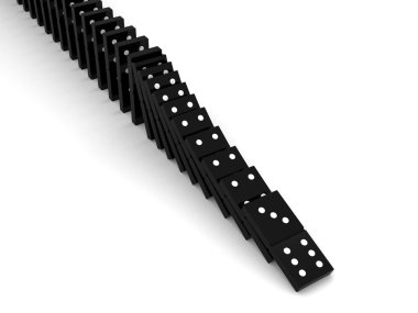 Domino effect clipart