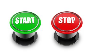 Start and stop switches clipart