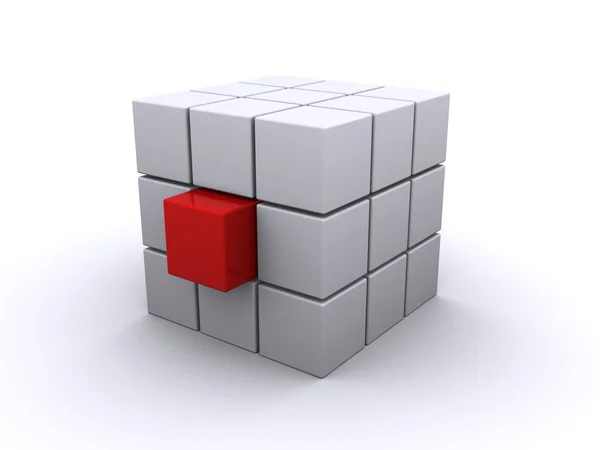 Cube block — Stock Photo, Image