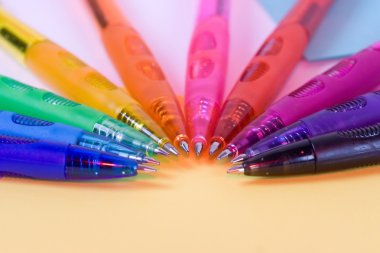 Olor pens - closeup clipart