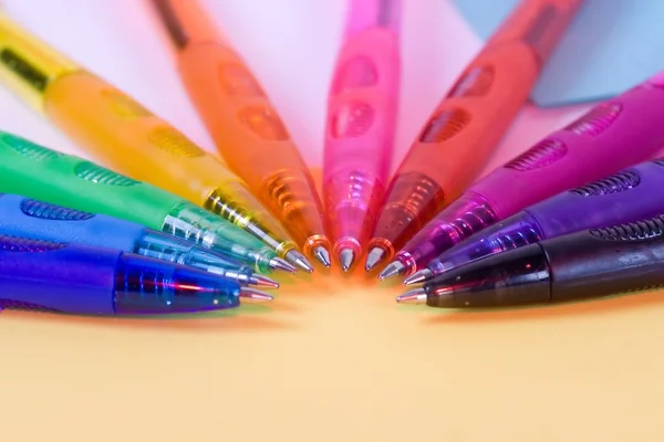 Olor pens - closeup — Stock Photo, Image