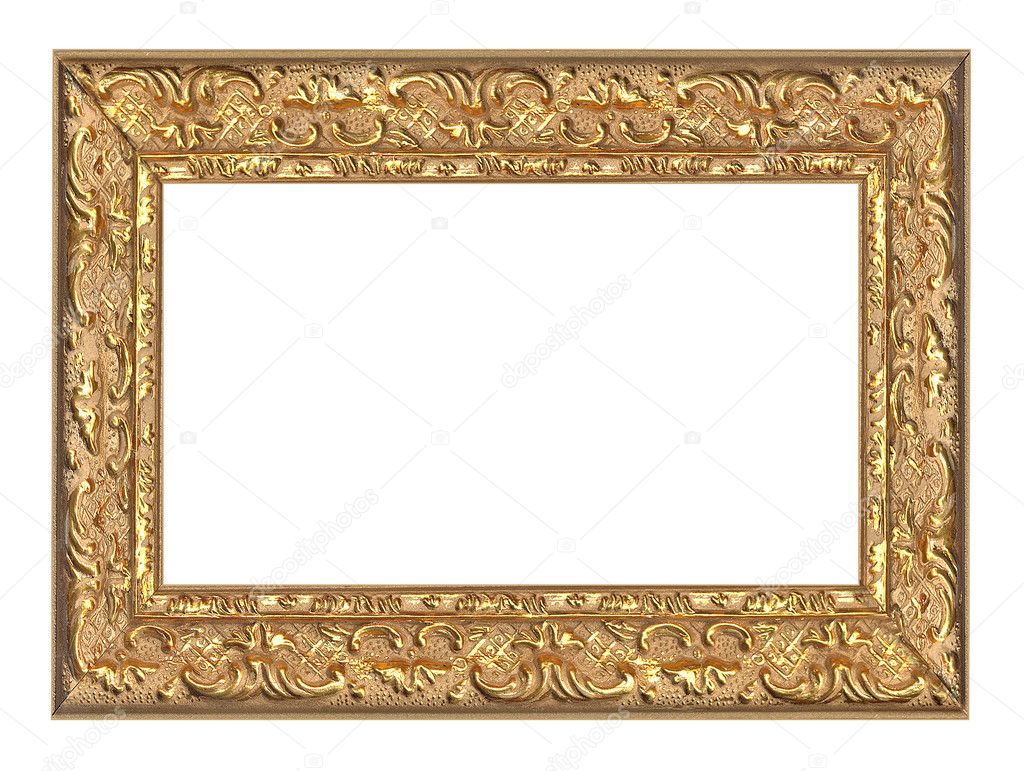 Golden frame with ornament